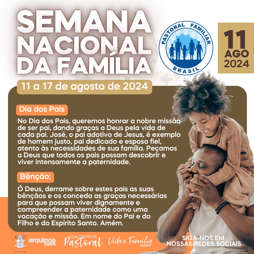 Igreja celebra a Semana Nacional da Família