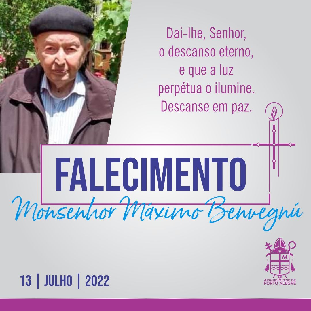 Falecimento: Mons. Máximo Inácio Benvegnú